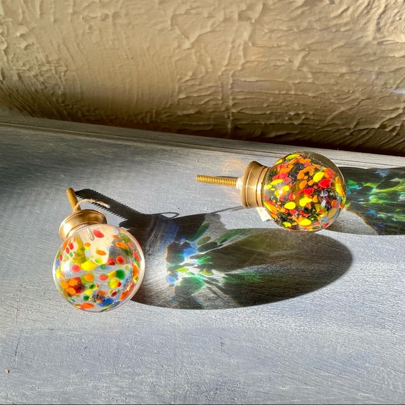 🎨1 Hand Blown Glass Drawer Pull/Knob🎨 - Picture 8 of 9